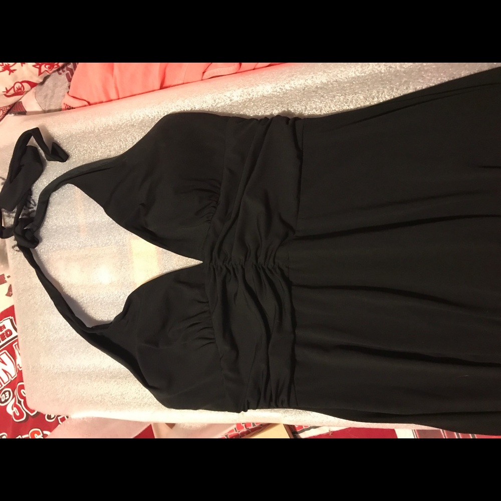 Black Halter Style Dress